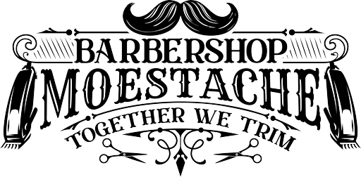 Logo van Barbershop Moestache in Hilversum, herenkapper en baardverzorging